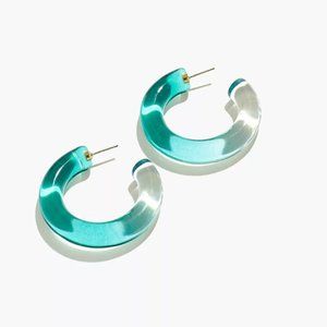 Madewell Ombre Resin Hoop Earrings